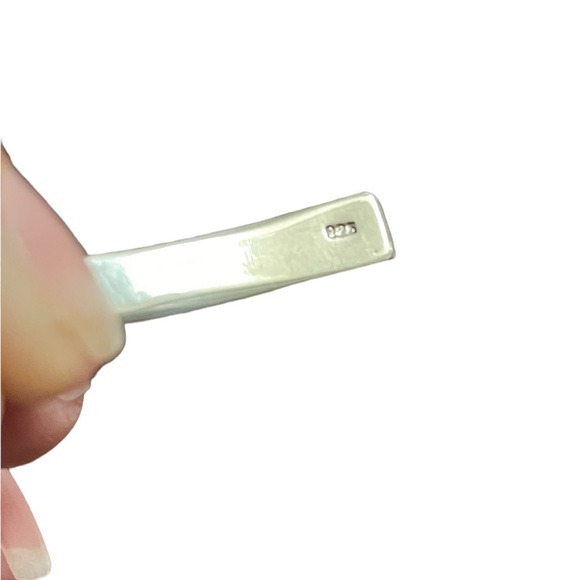 Black Onyx Sterling Silver Cuff Bracelet 18.8 g - Picture 4 of 6